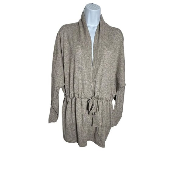 Rebecca Taylor drawstring cardigan Gray womens size Medium Super soft - Picture 8 of 8